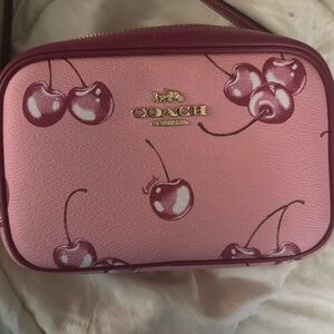 Coach Jamie Camera Bag with Cherry Print Crossbody